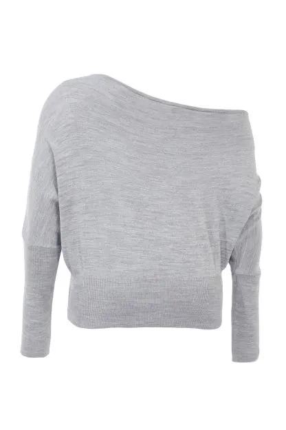 Low Shoulder Knitwear Sweater