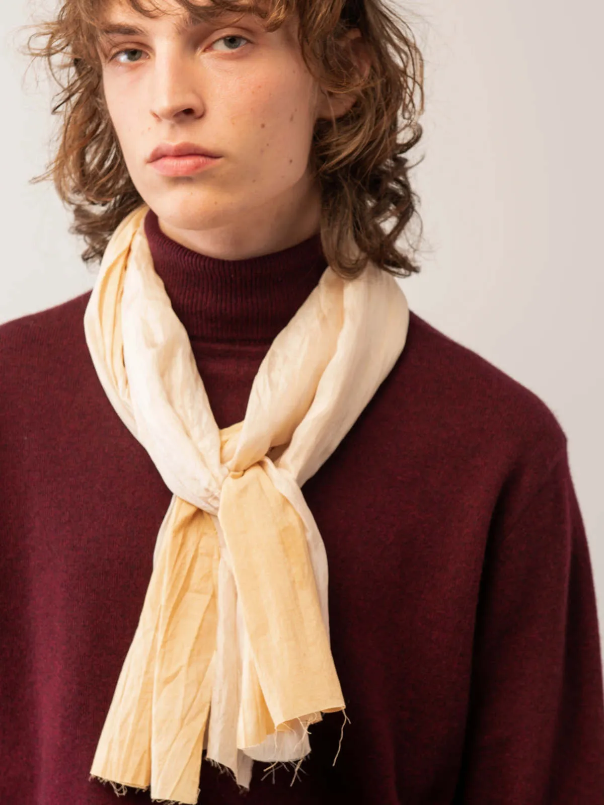 Men Turtleneck Sweater - Burgundy