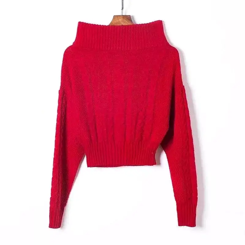 Off The Shoulder Ribbed Knit Sweater