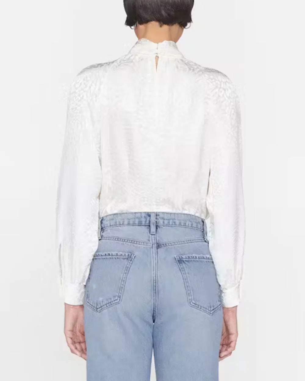 Off White Mockneck Blouse