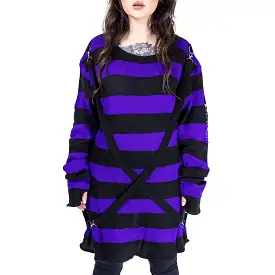 ORIANA JUMPER - BLACK/PURPLE