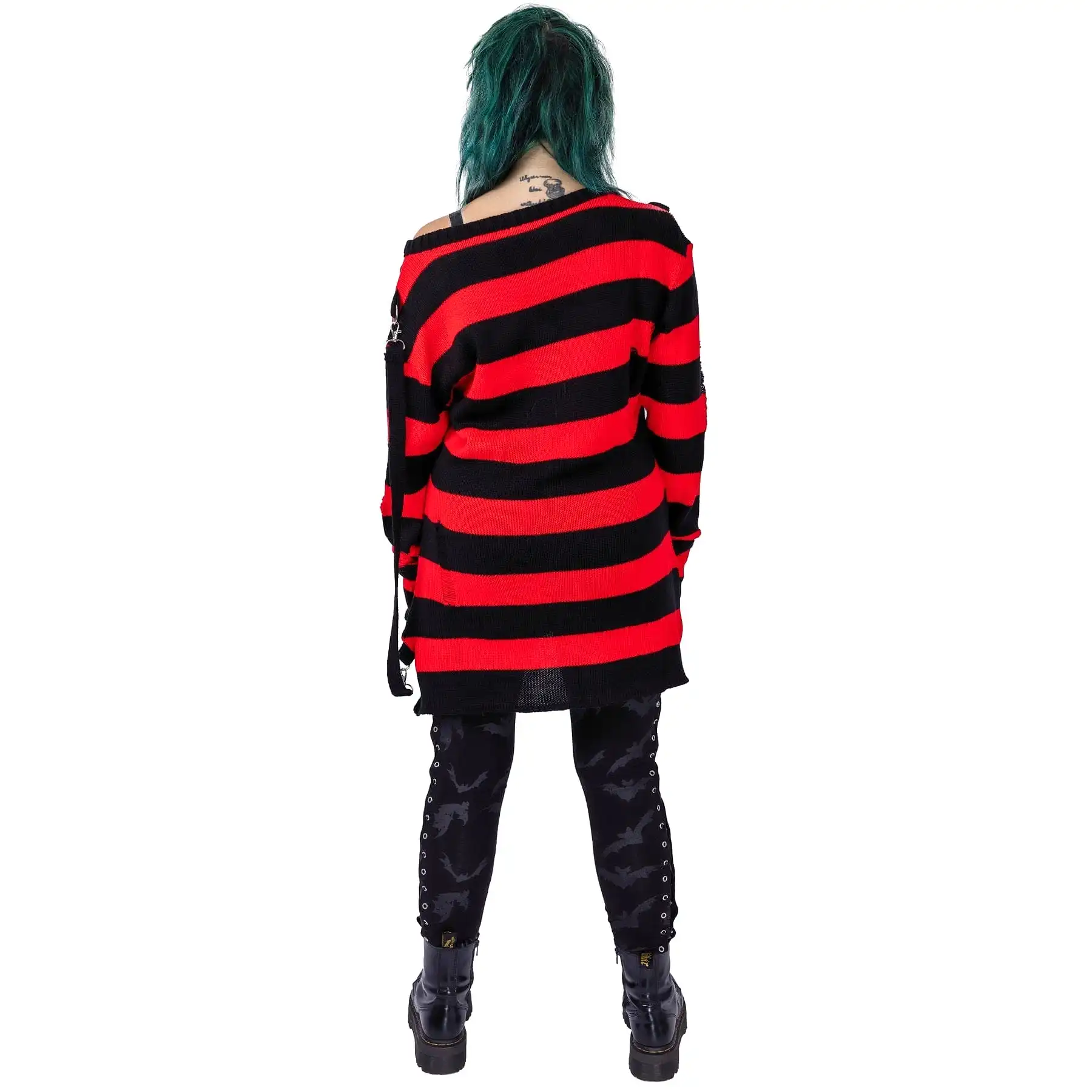 ORIANA JUMPER - BLACK/RED