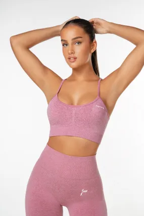 Pink Peachy Scrunch Sports Bra