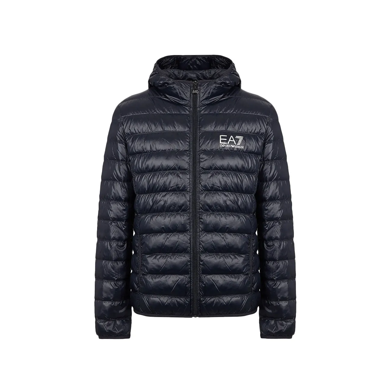 PIUMINO FULL ZIP CON CAPPUCCIO Uomo Night Blue