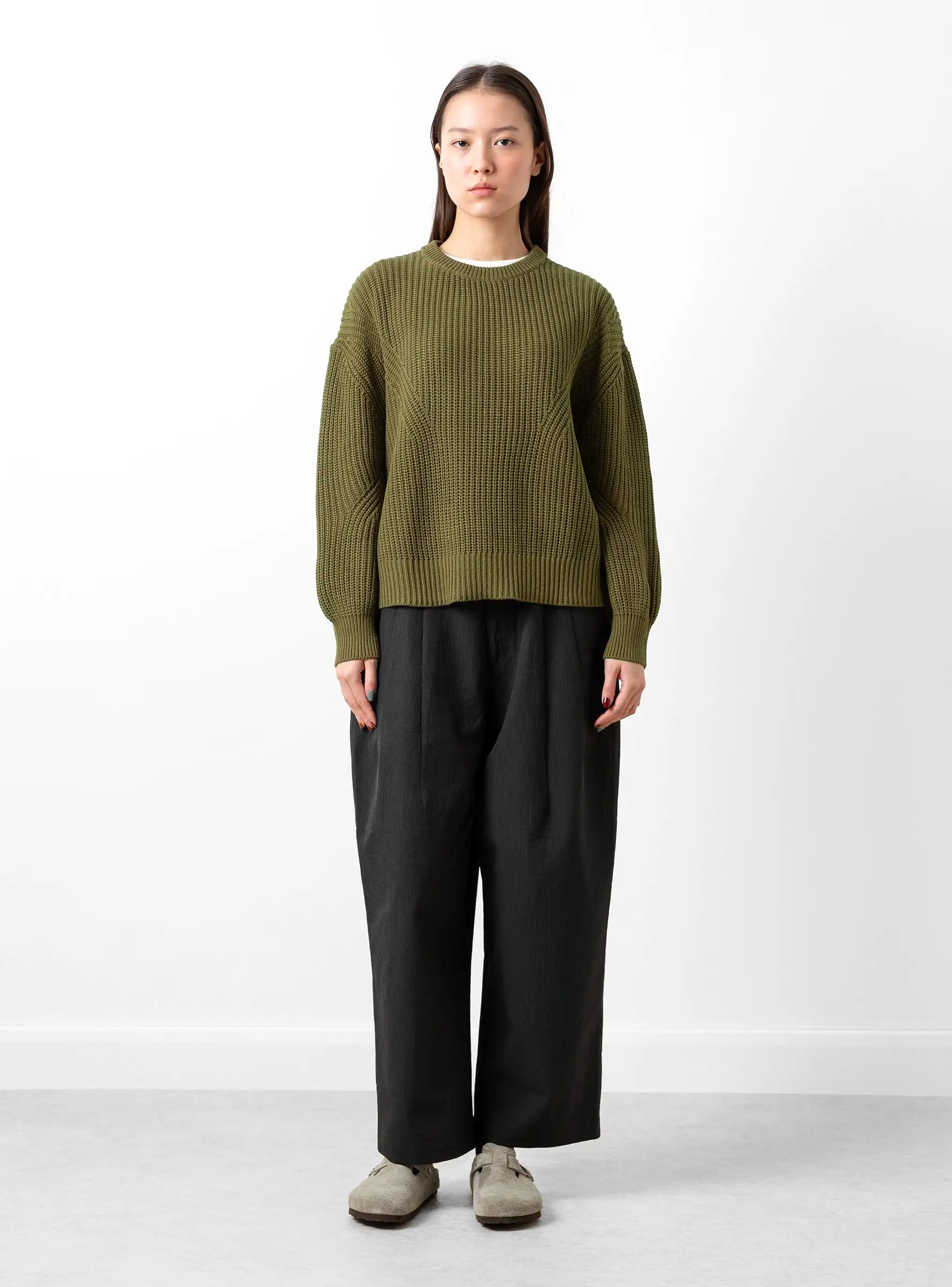 Pleated Trousers Black Stripe Edition