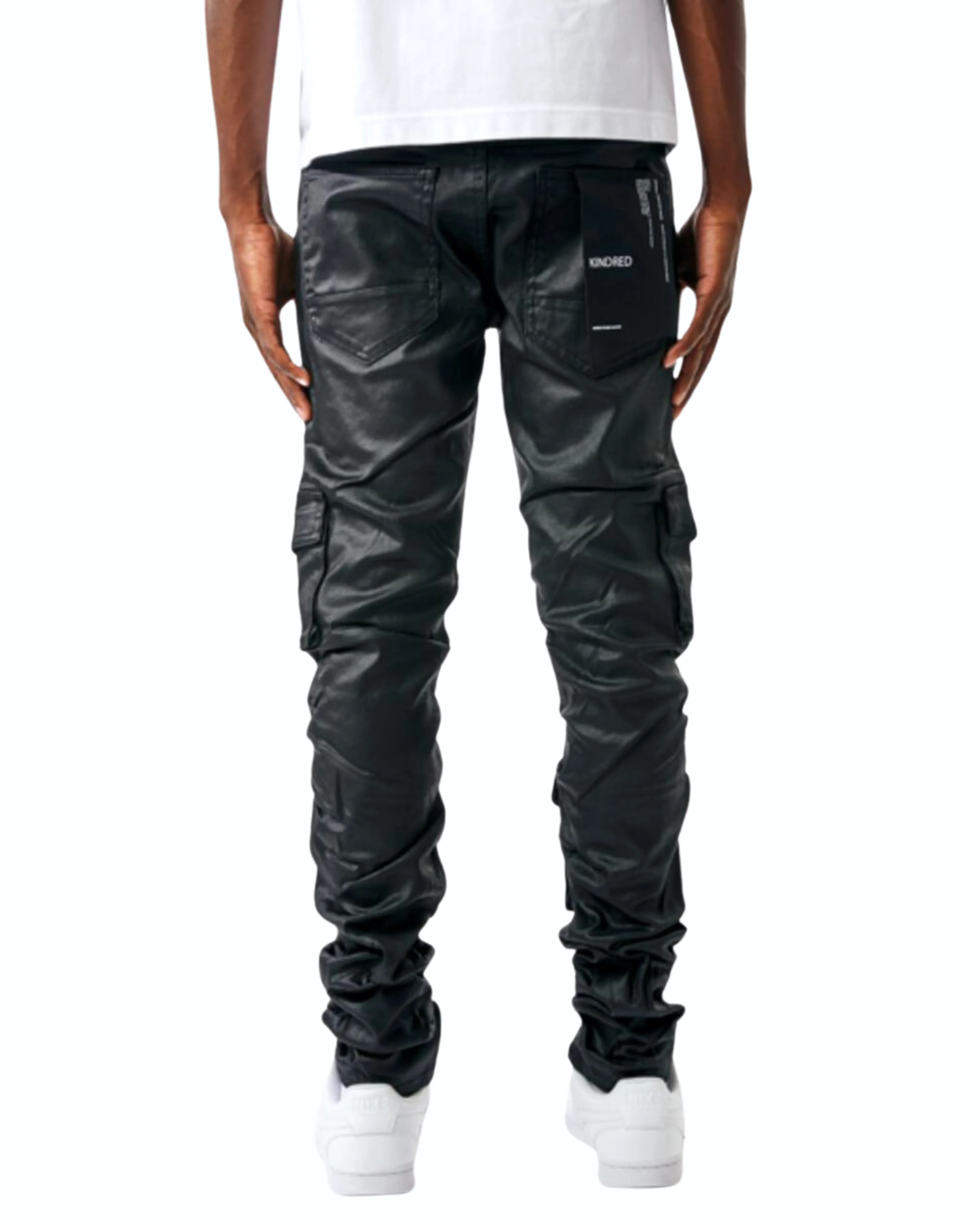 Premium Coated Skinny-Stacked Denim