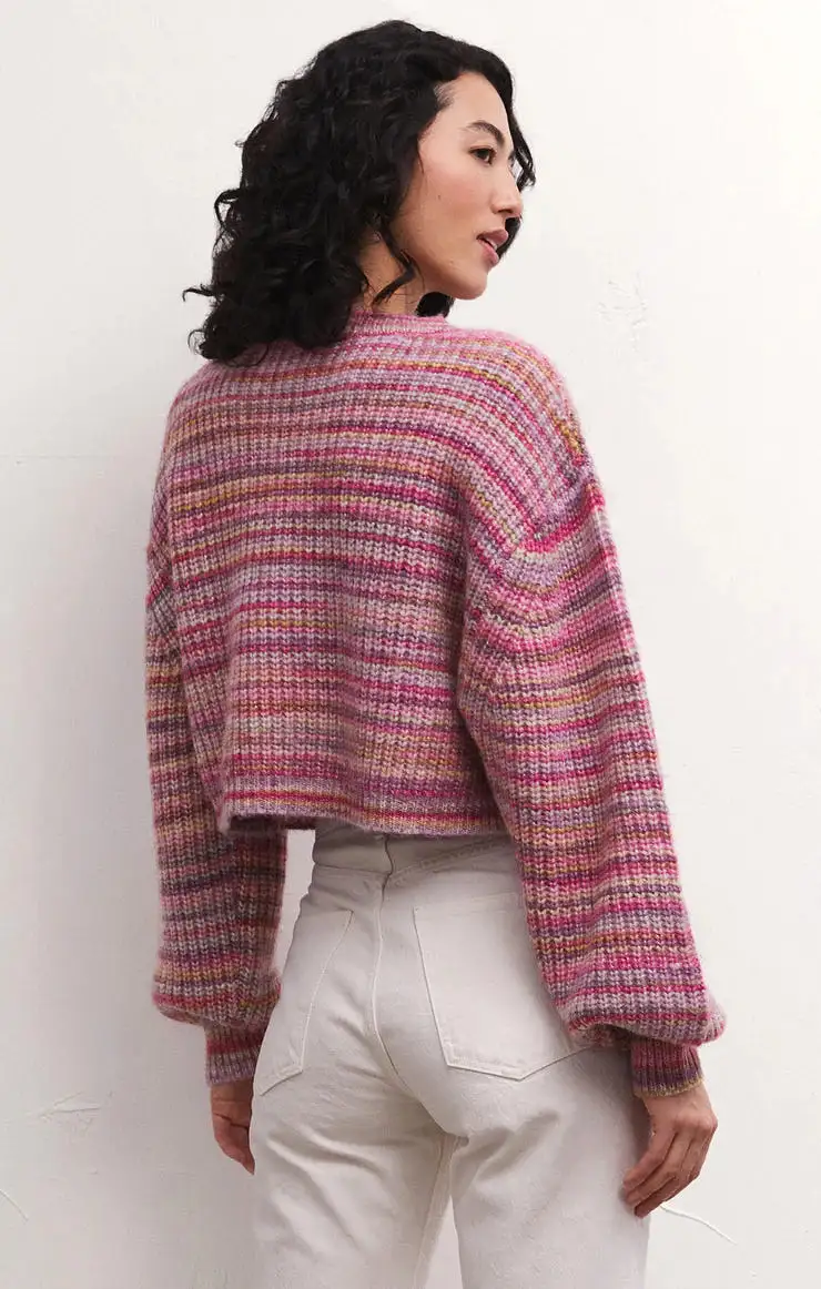 Prism Metallic Stripe Sweater