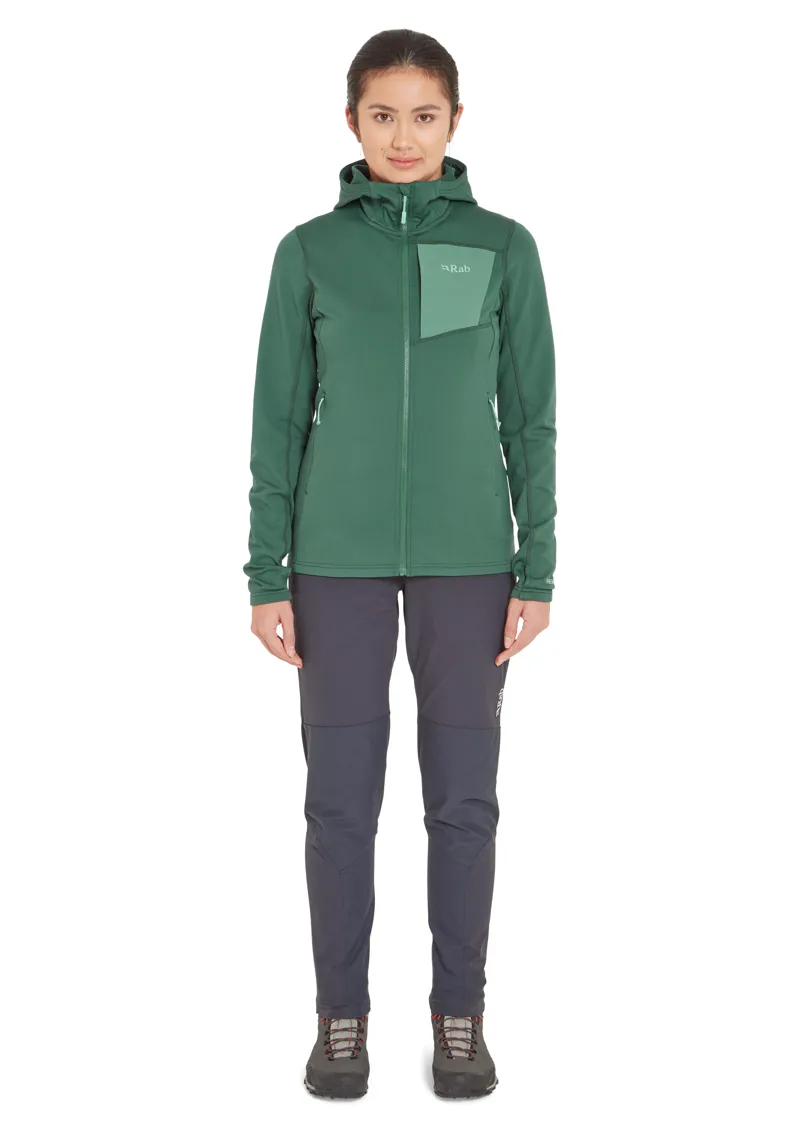 Rab Women's Superflux Hoody Green Slate