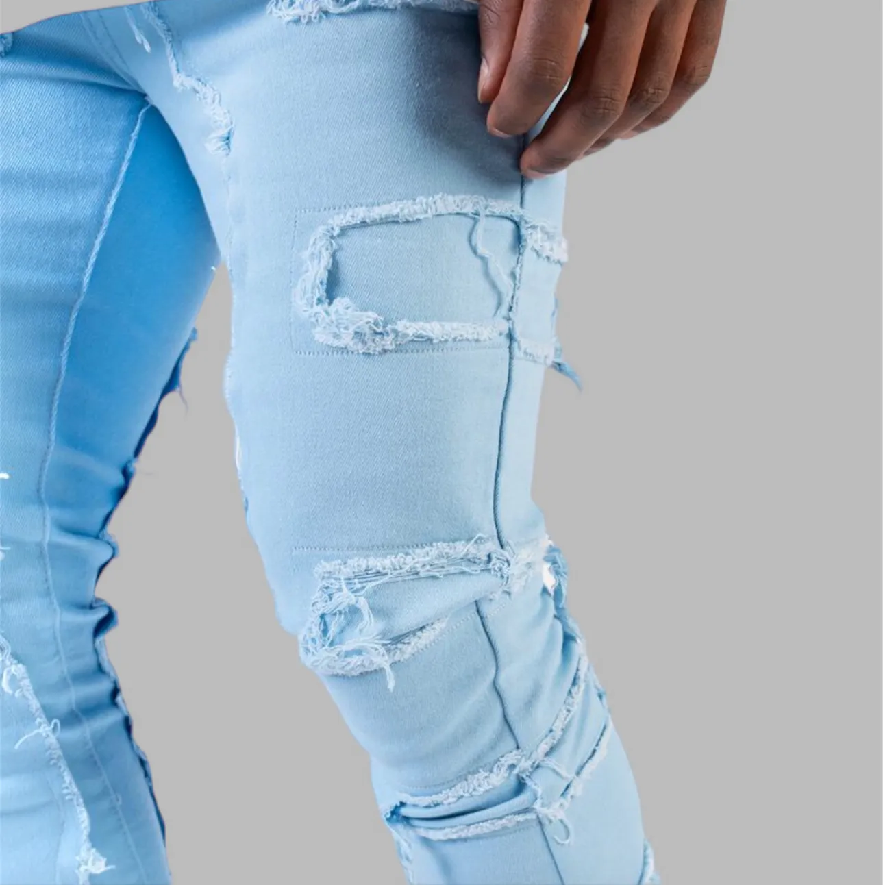 Relapse Jeans Shadow 110 Stack Denim Baby Blue