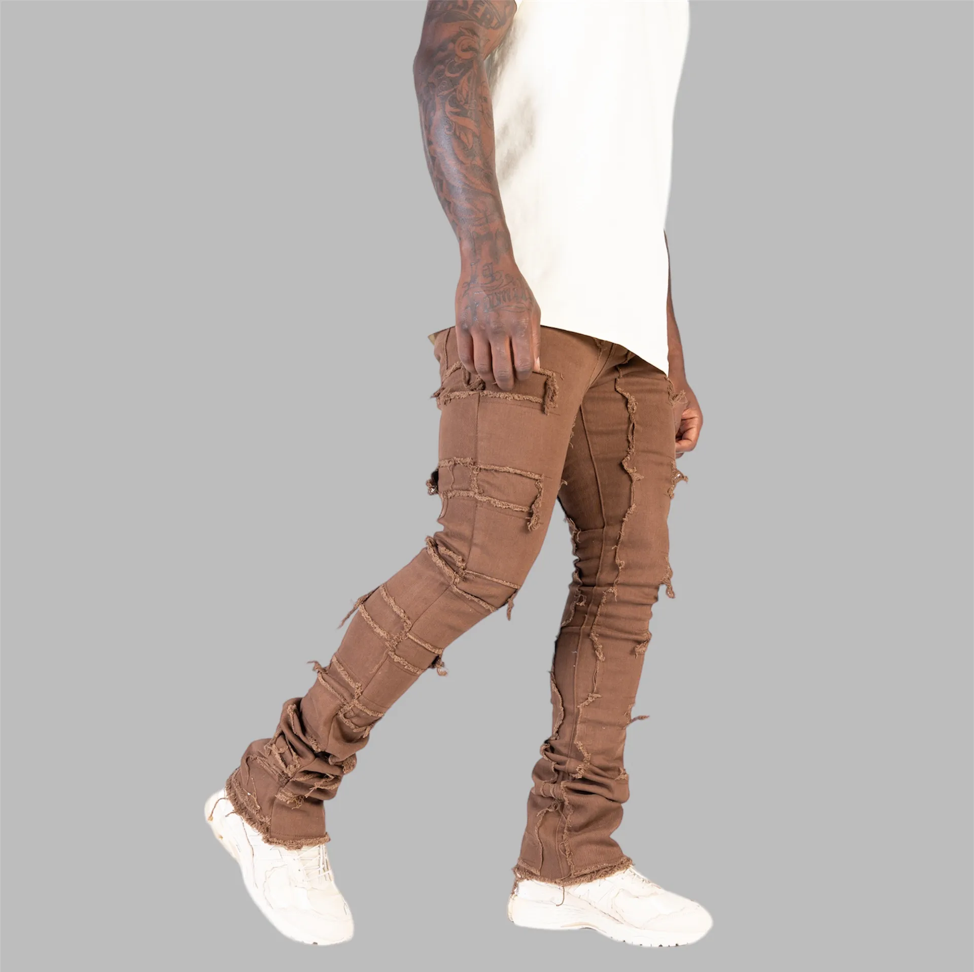 Relapse Jeans Shadow 111 Stack Denim Brown