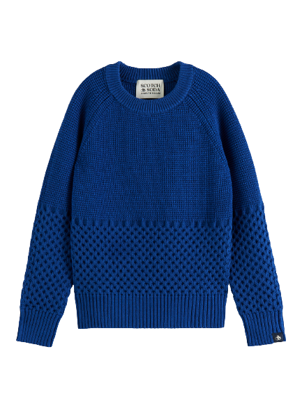 Scotch & Soda Boys Cable Knit Pullover _Blue 167733-4869