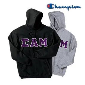 Sigma Alpha Mu Champion Powerblend Hoodie, 2-Pack Bundle Deal - Champion S700 - TWILL