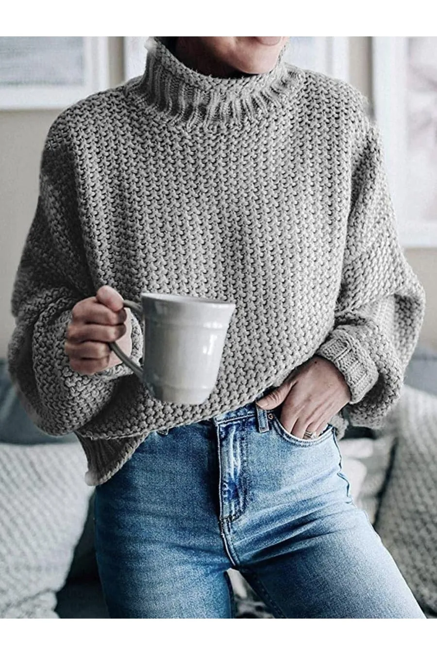 Sophie Turtleneck Dropped Shoulder Sweater