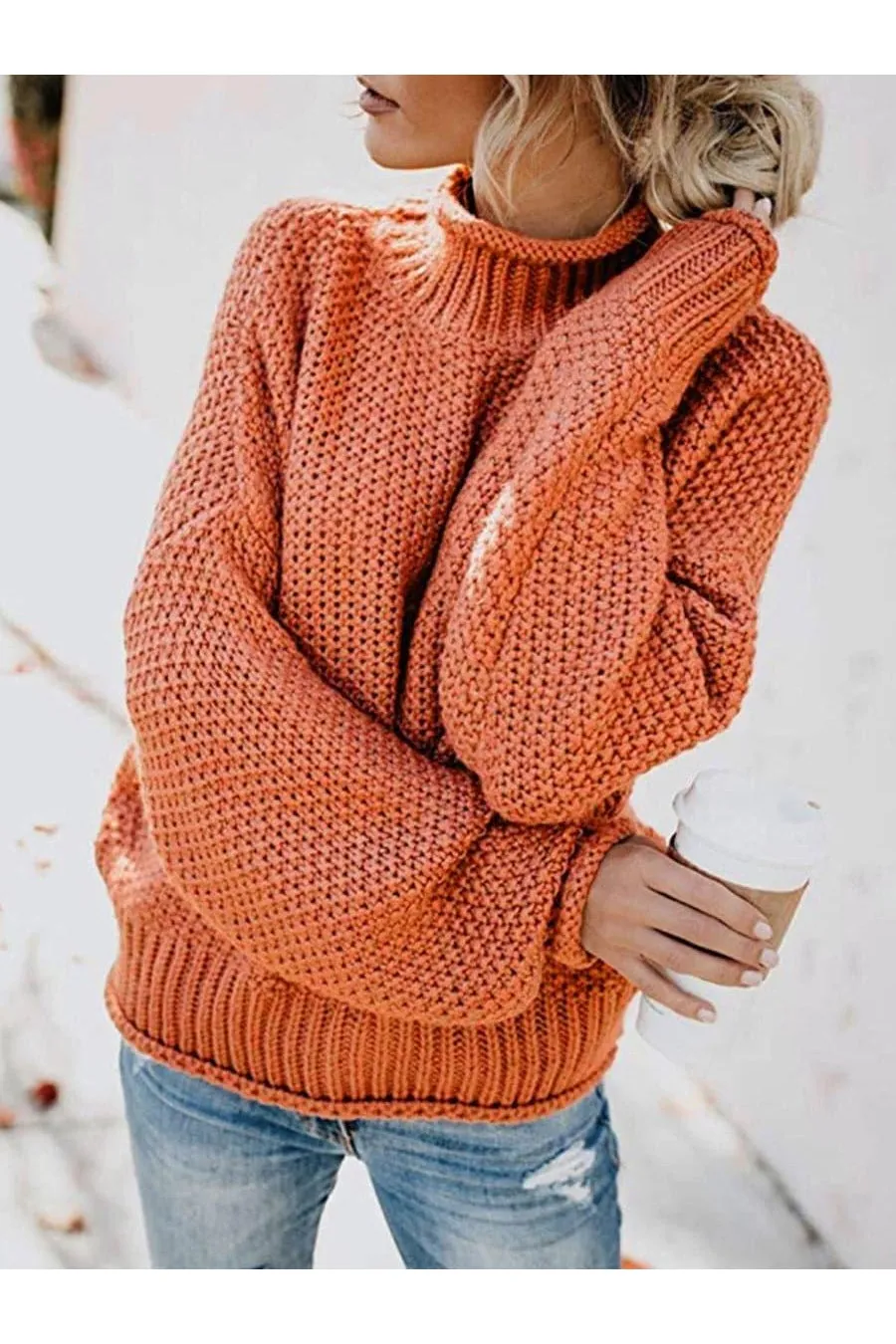 Sophie Turtleneck Dropped Shoulder Sweater