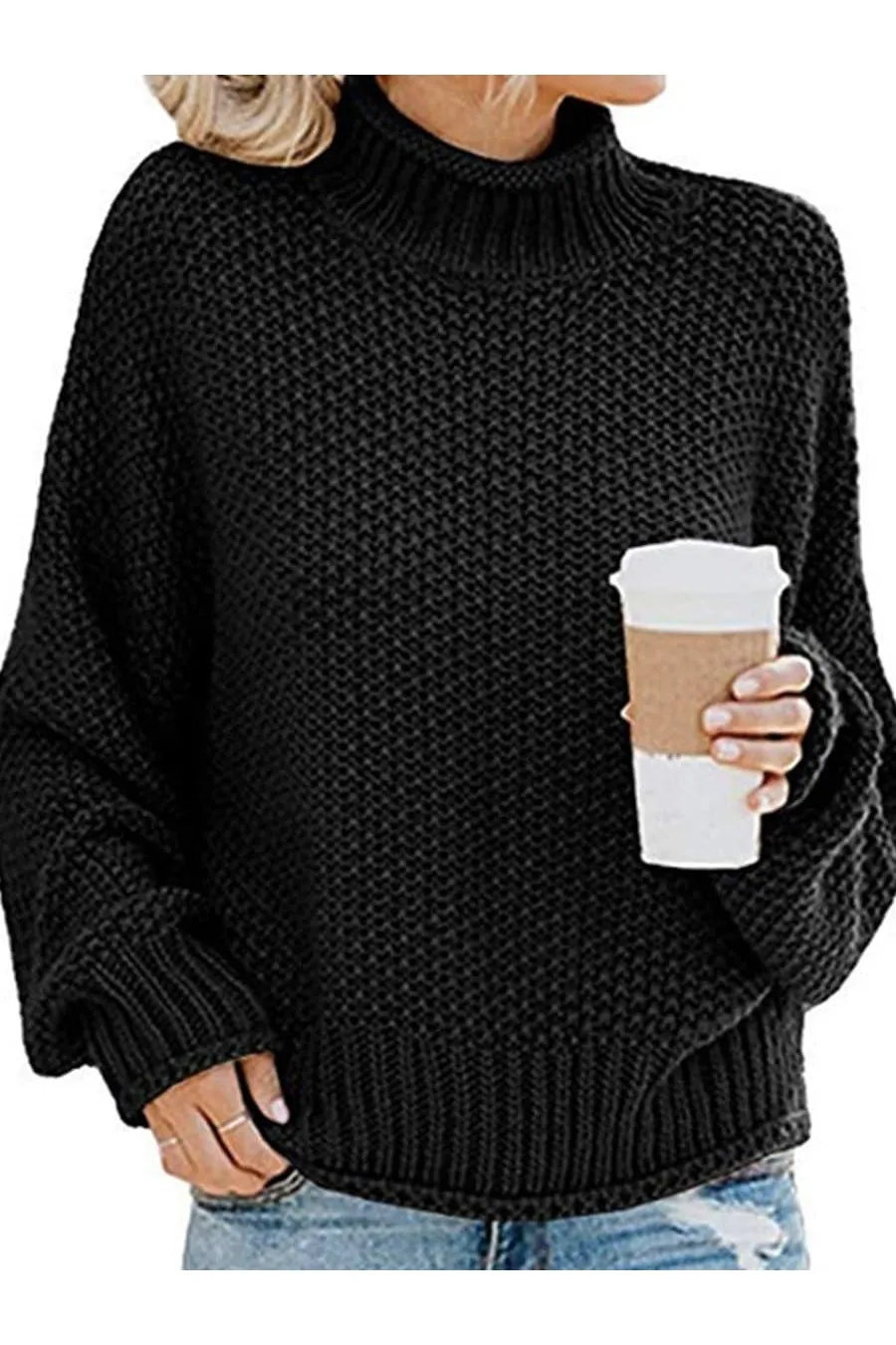 Sophie Turtleneck Dropped Shoulder Sweater