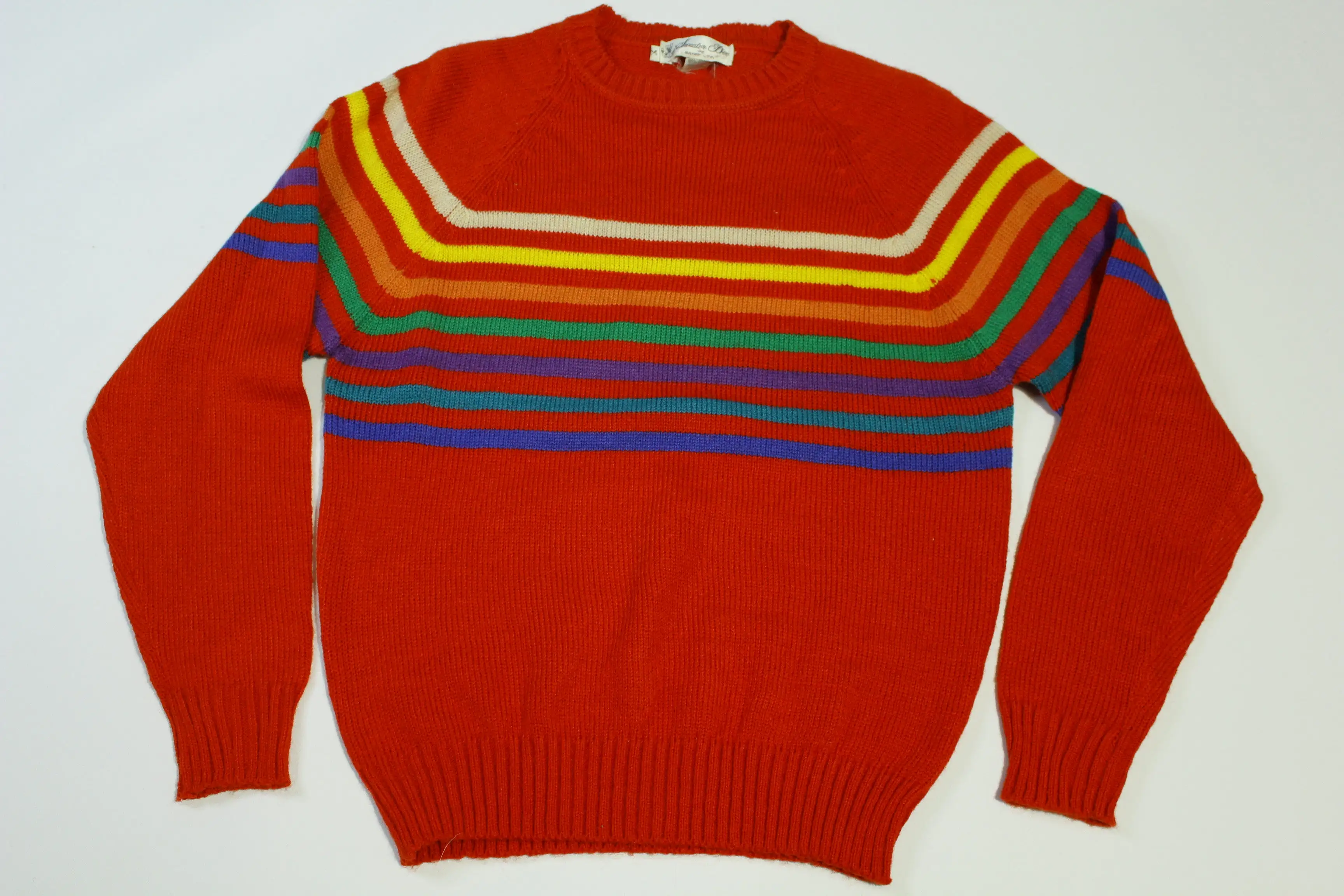 Sweater Bee By Banff LTD Vintage 80's Striped Waver Ski Sweater