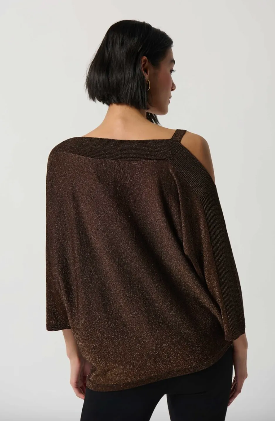 Sweater Knit One-Shoulder Top