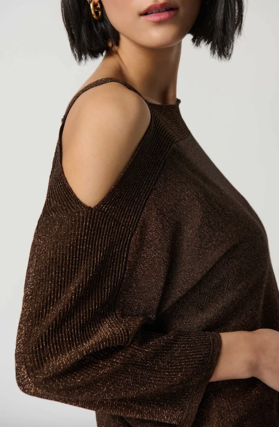 Sweater Knit One-Shoulder Top