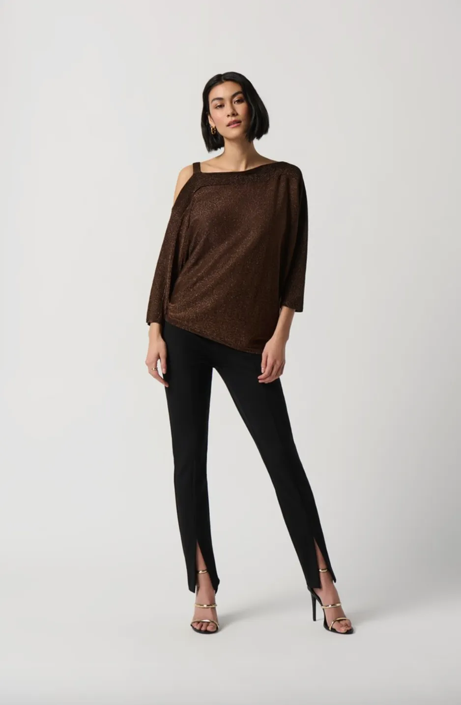 Sweater Knit One-Shoulder Top