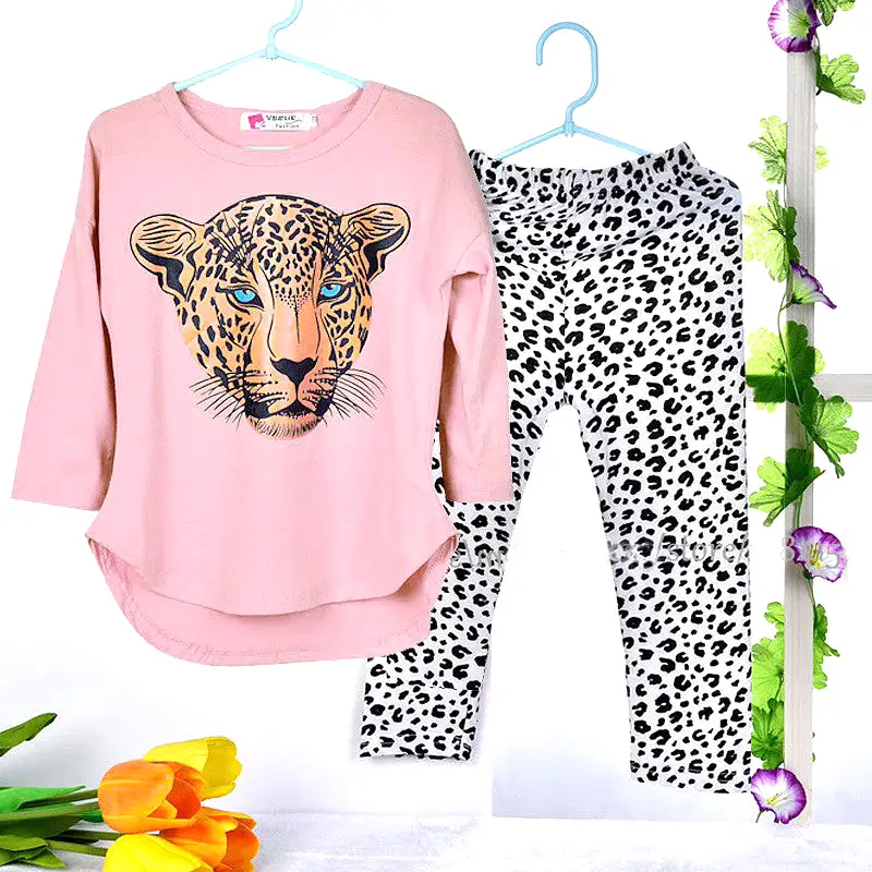 T-Shirt Leopard Legging Set