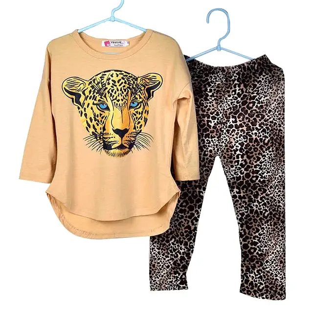 T-Shirt Leopard Legging Set