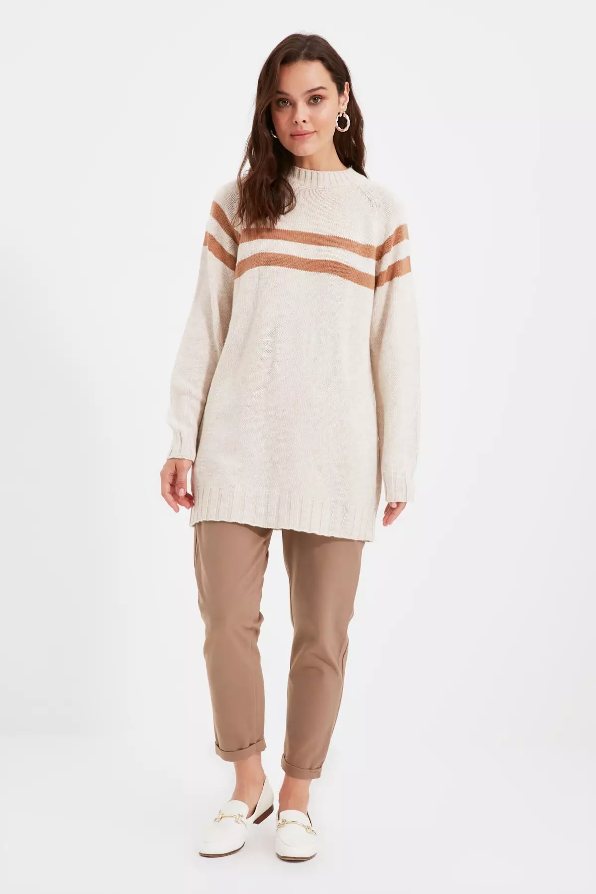 Trendyol Double Striped Knitwear Sweater