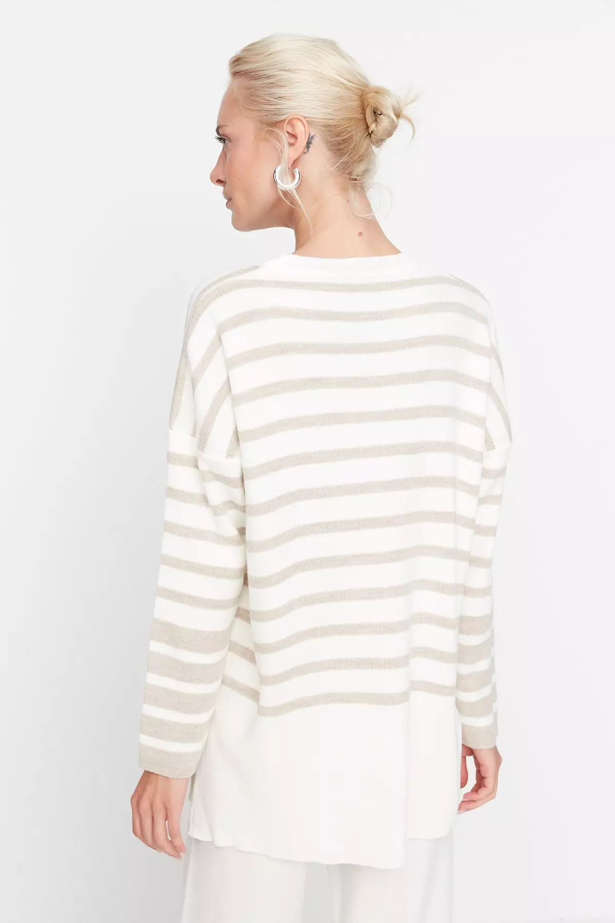 Trendyol Striped Knitted Sweater