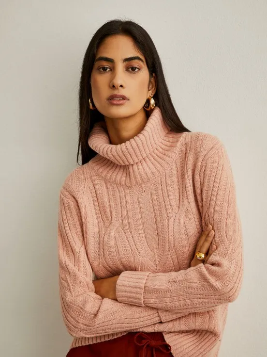 Turtleneck wool sweater