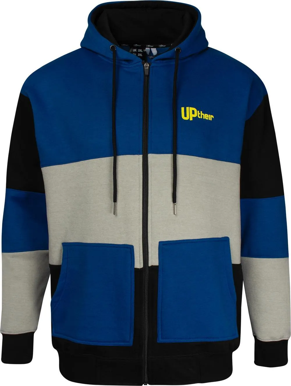 Uptheir Apollo Zip Hoody - Royal Grey