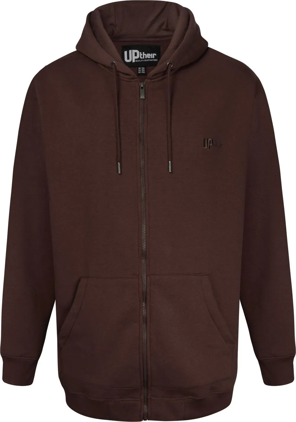 Uptheir Boom Time Full Zip Hoody - Brown