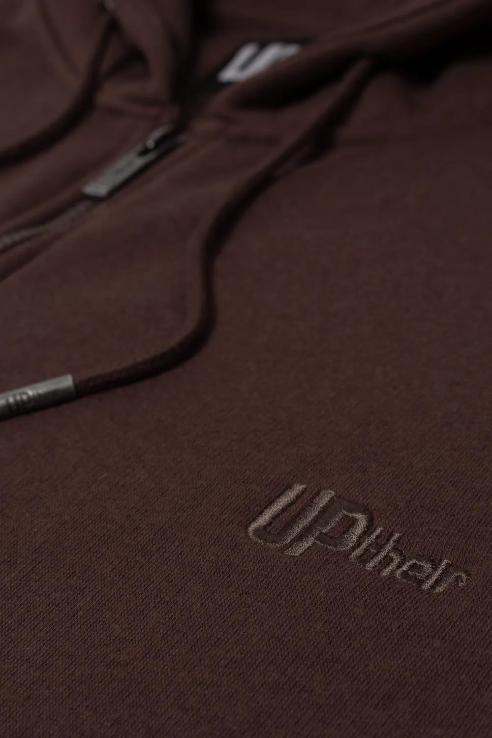 Uptheir Boom Time Full Zip Hoody - Brown