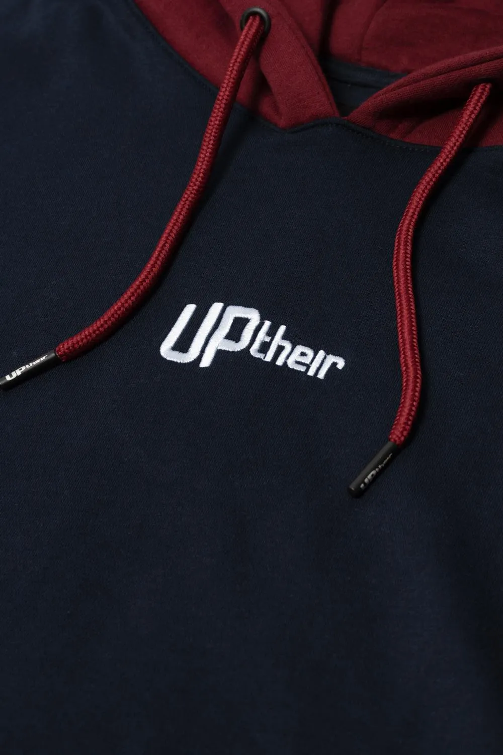 Uptheir Elevate Over The Head Hoody - Navy Burgundy