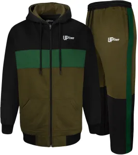 Uptheir Rogue Hoody & Jogger Tracksuit Set - Olive