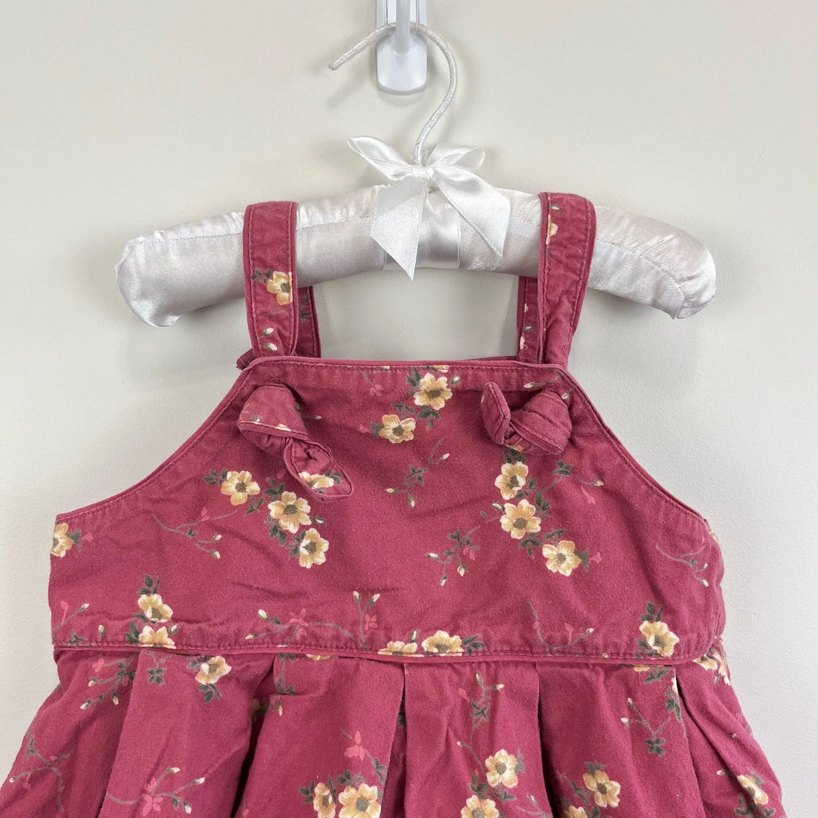 Vintage Gap Pink Floral Dress XL (18-24 Months)