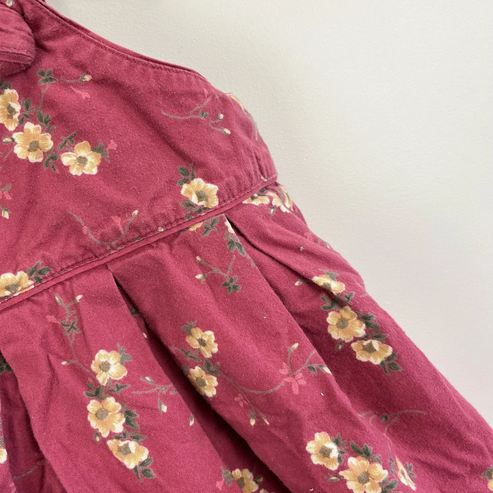 Vintage Gap Pink Floral Dress XL (18-24 Months)