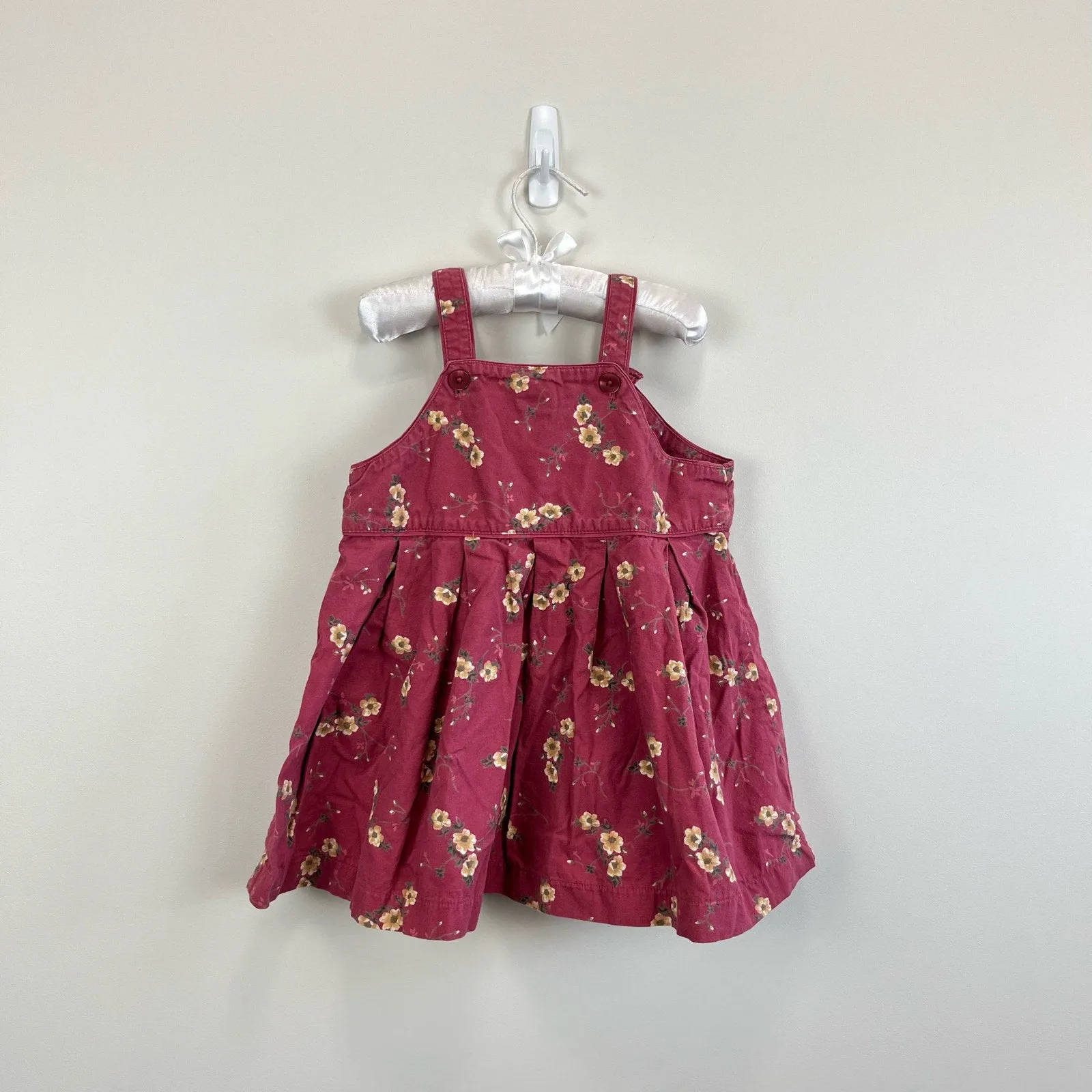 Vintage Gap Pink Floral Dress XL (18-24 Months)