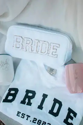 White Bride Makeup Bag