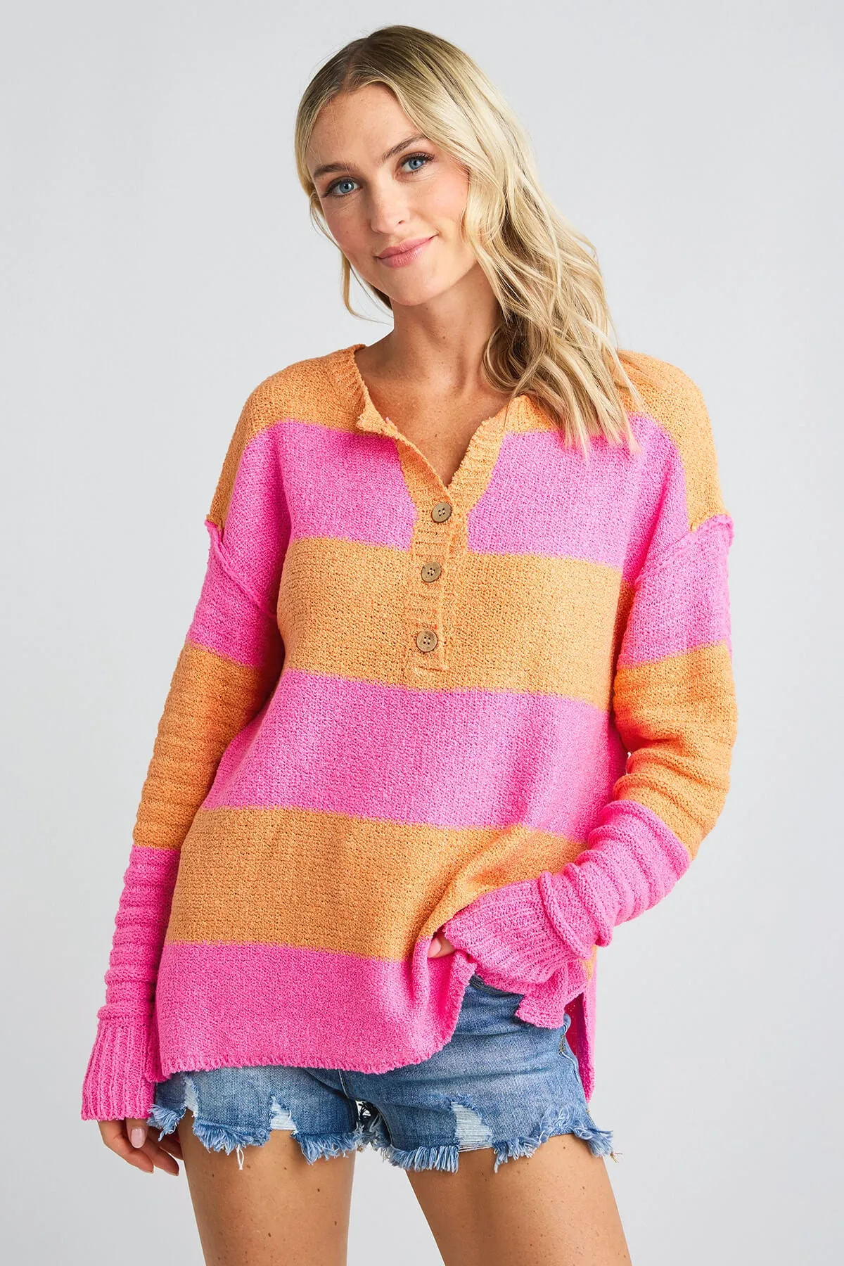 Wishlist Multi Striped Sweater