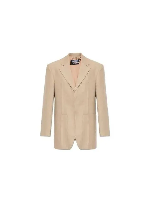 Women's La Vest D'Homme Boxy Blazer Jacket Beige