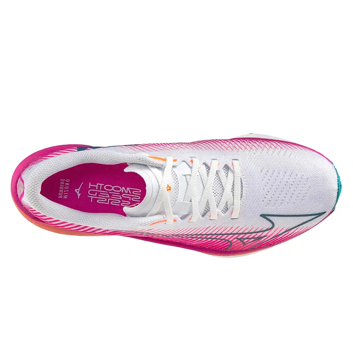 Womens Mizuno Wave Rebellion Pro - High-Vis Pink  / Ombre Blue / Purple Punch