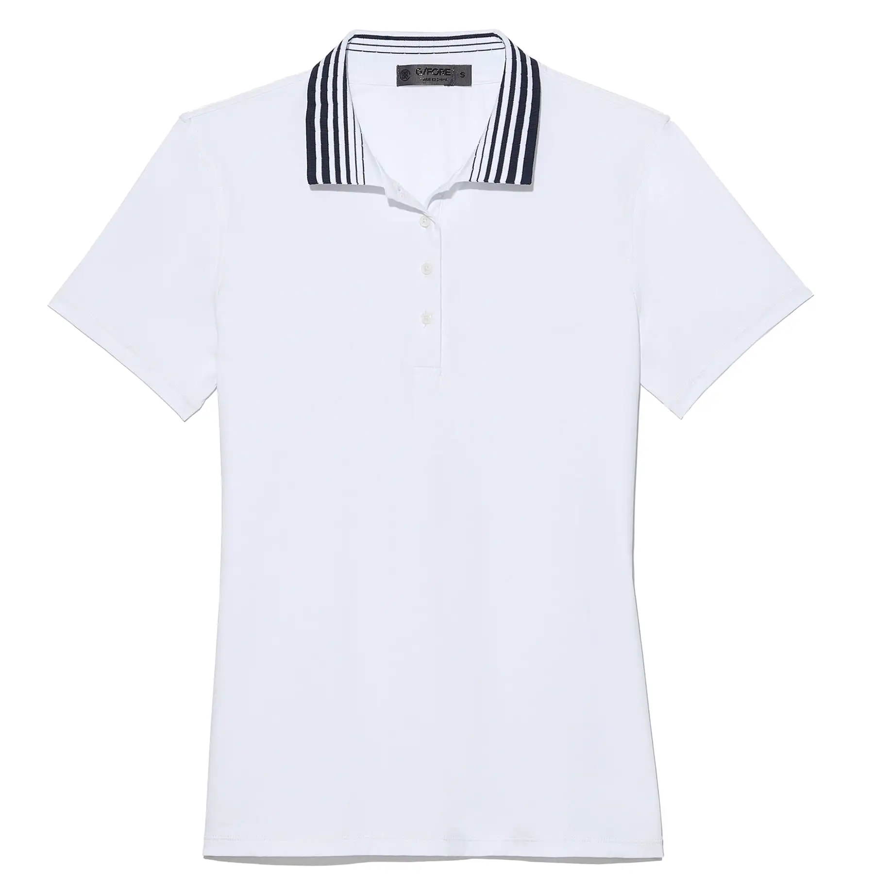 Womens Pleated Collar Polo Snow - SS23