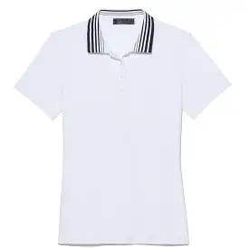 Womens Pleated Collar Polo Snow - SS23