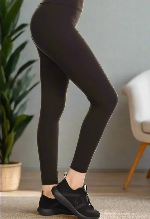 Womens Solid Black Leggings, Soft Yoga Pants, Sizes 0-20, Yoga Waist, $10 With Order