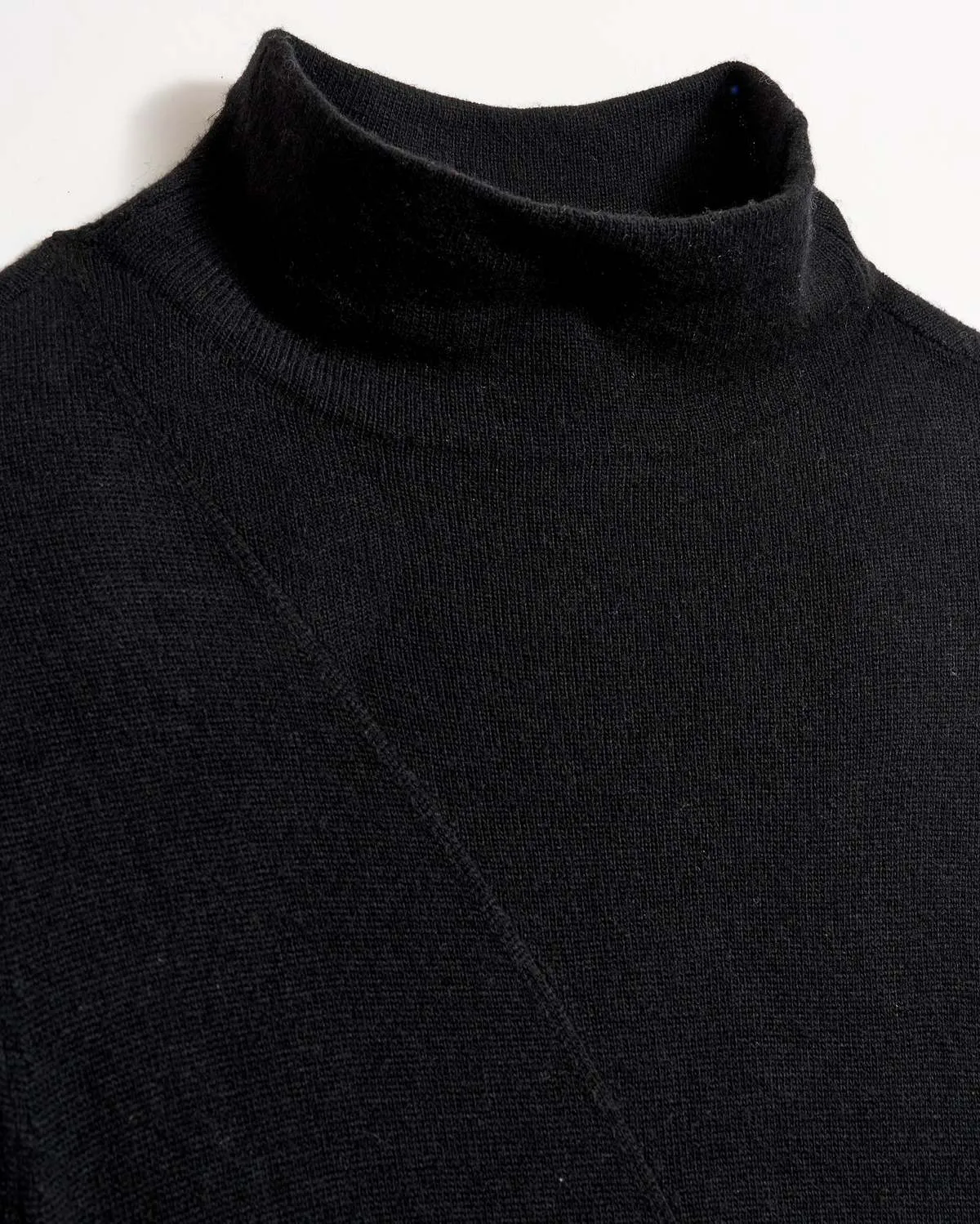 Wool Turtleneck Contour Sweater Dress