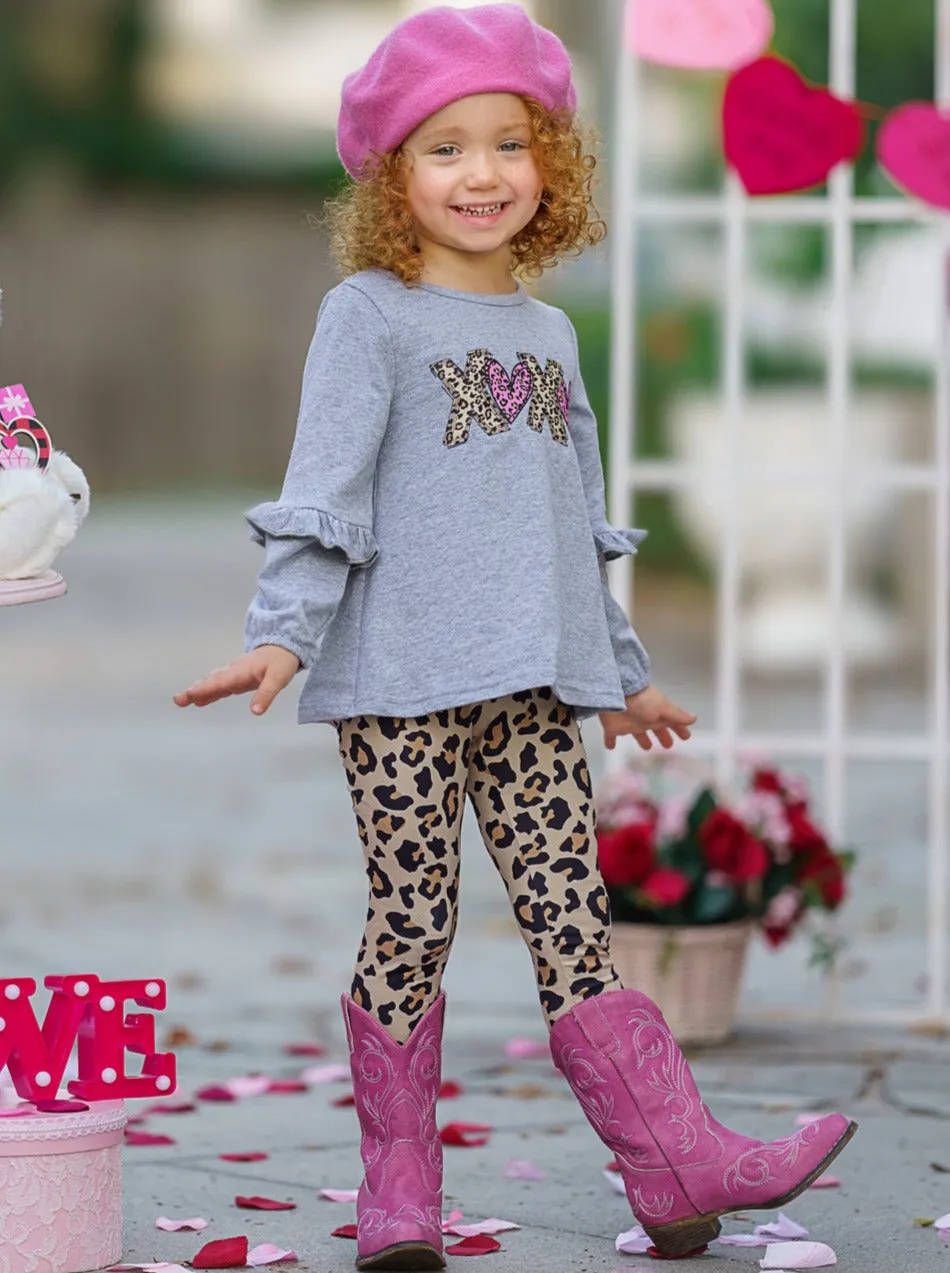 XOXO Leopard Print Legging Set