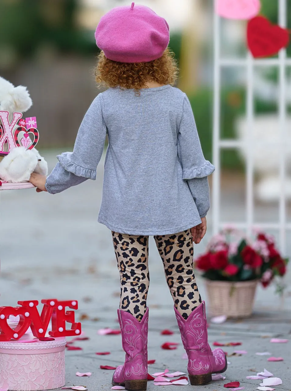 XOXO Leopard Print Legging Set