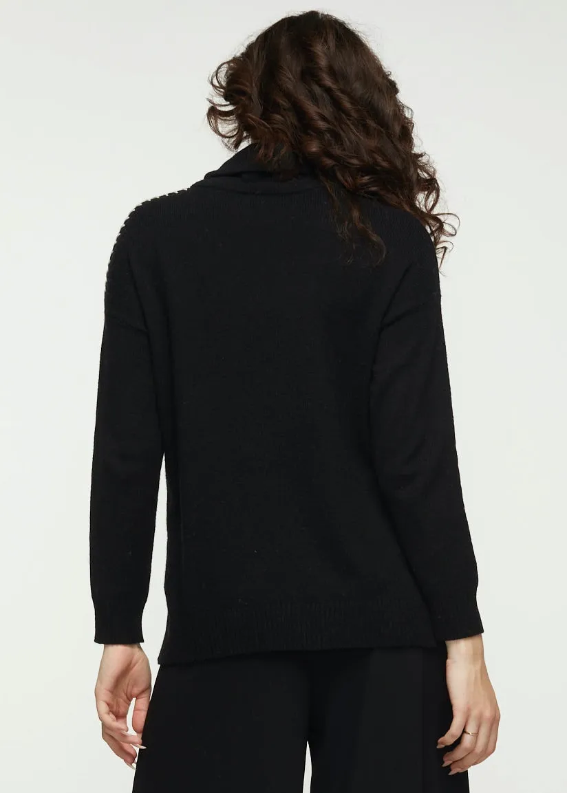 Zaket & Plover Shoulder Patch Sweater