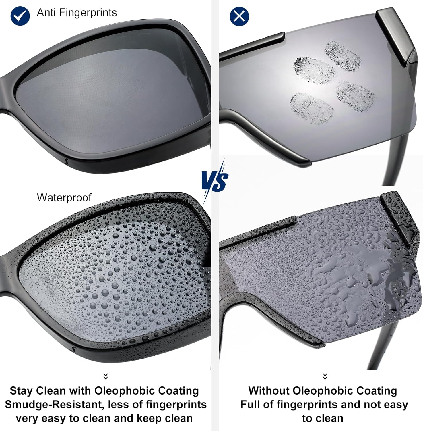 CAXMAN Fit Over Glasses Sunglasses Polarized Wrap Around Sunglasses with Side Window Shields for Full Protection - Image 5