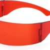 FEISEDY 80s Futuristic Cyclops Cyber Visor Sunglasses Men Women Punk Style Cosplay B2740