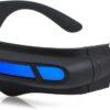 FLAWLESS EYEWEAR Futuristic Space Alien Costume Party Cyclops Shield Colored Mirror Mono Lens Wrap Sunglasses 147mm